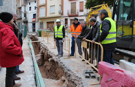 Las obras de la calle Valencia continúan al ritmo previsto a pesar de la aparición de restos arqueológicos