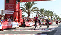 El ciclista polaco, Tomasz Marczynski, vencedor la 6ª etapa de la Vuelta Ciclista que ha finalizado en Puerto de Sagunto