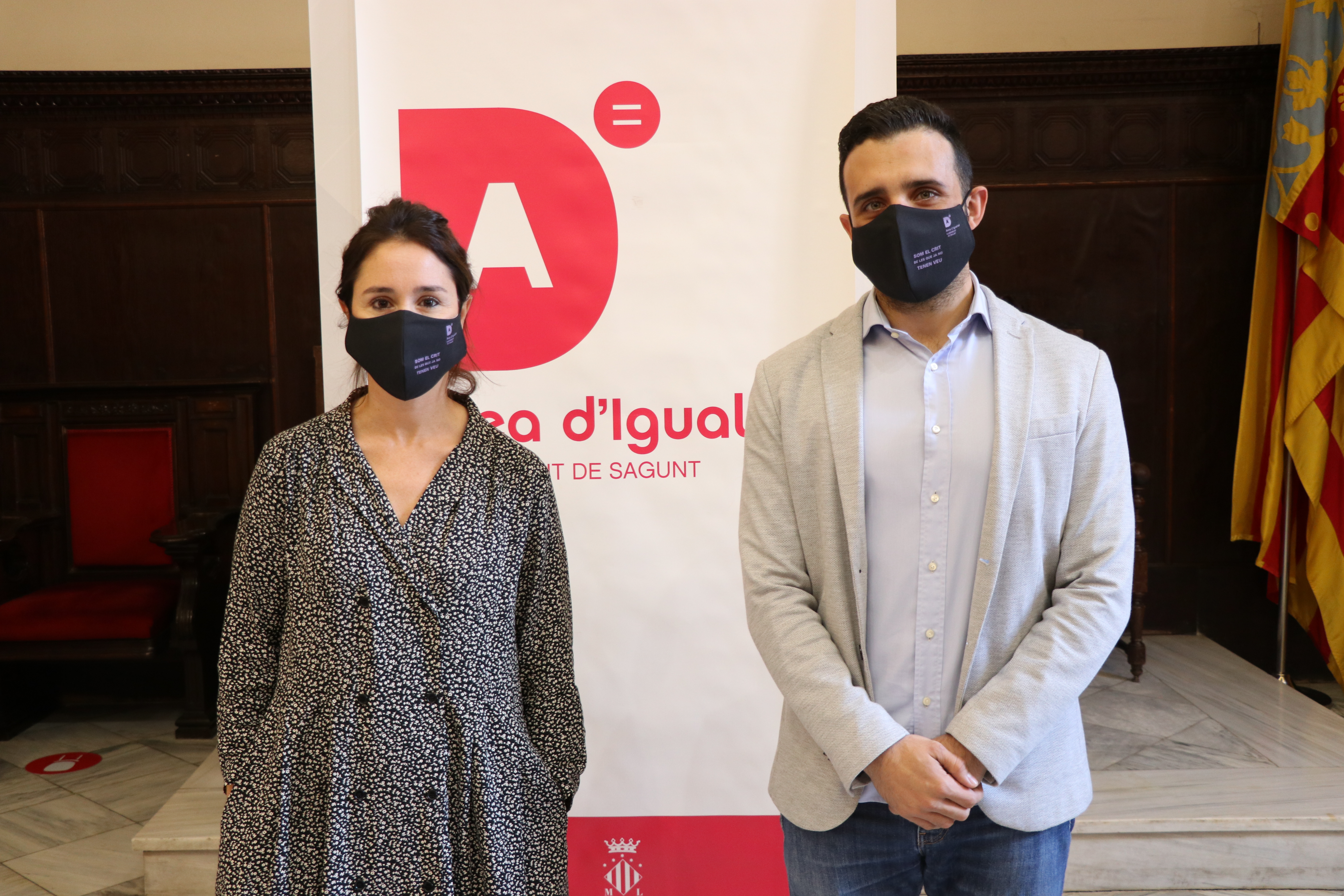 L'Àrea d'Igualtat repartirà màscares amb el lema ‘Som el crit de les que ja no tenen veu’