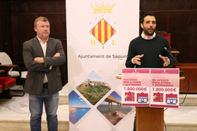 L'Ajuntament de Sagunt destinarà 1 800 000 euros a un Pla d'Ajudes a Pimes i Autònoms