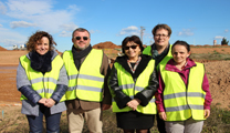 L’alcalde i membres del Consell d’Administració visiten les obres de Parc Sagunt