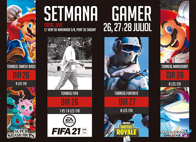 La IIa edició de la Setmana Gamer arriba al Casal Jove del 26 a 28 de juliol