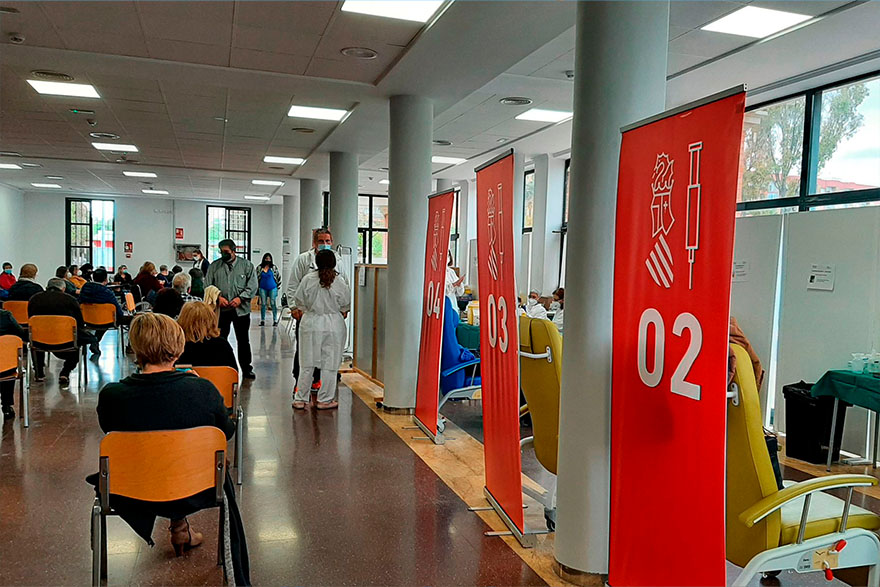 La cafeteria del Centre Cívic del Port de Sagunt tornarà al seu ús habitual després de la conclusió de les vacunacions massives