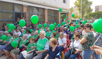 El alcalde y otros miembros del consistorio participan en el acto de AFACAM por el Día Mundial del Alzheimer