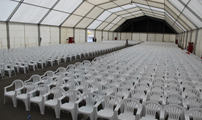 L'ajuntament ha facilitat una carpa per als play-backs de falles organitzats per Federació Junta Fallera de Sagunt