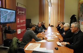 La Comisión de Patrimonio del CVC mantiene una reunión con el alcalde y el delegado de Patrimonio sobre la Villa Romana de Ponera