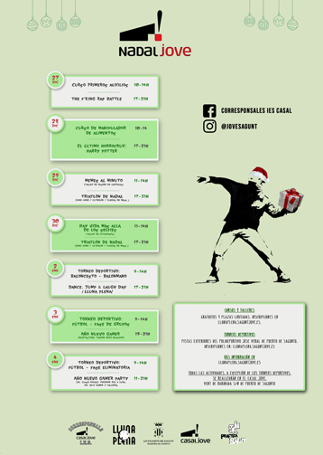 Tallers, cursos i tornejos esportius en el Nadal Jove