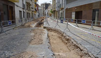 L'Ajuntament de Sagunt treballa per a la protecció de les restes arqueològiques del carrer València i per a evitar que retarden les obres