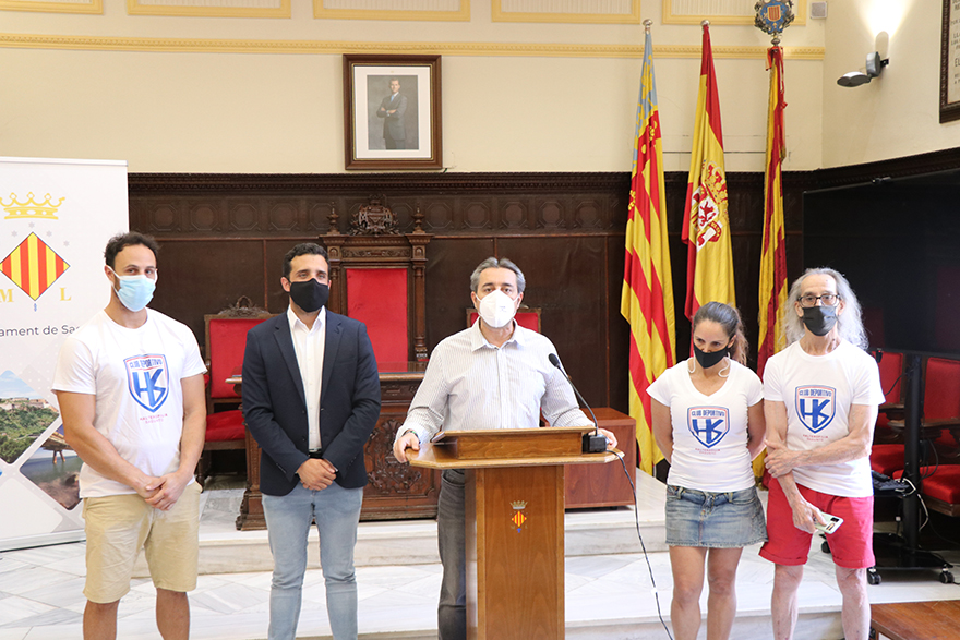 L'Ajuntament de Sagunt rep el Club d'Halterofília per a reconéixer els seus mèrits