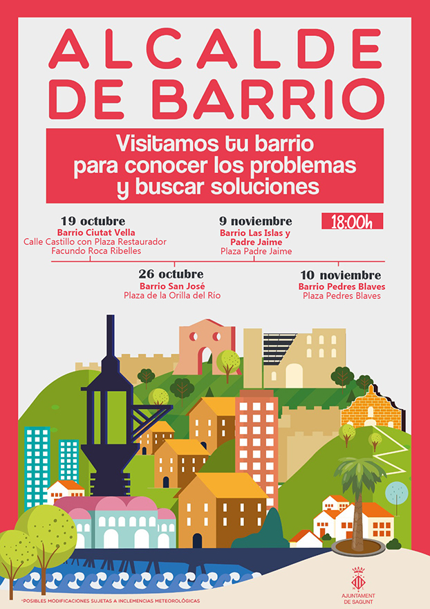 Demà i despús-demà la iniciativa Alcalde de barri visita Las Islas i Padre Jaime i Pedres Blaves