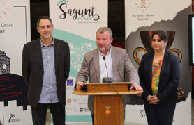 Empreses, associacions i representants dels municipis valencians de la Ruta del Grial es reunixen a Sagunt