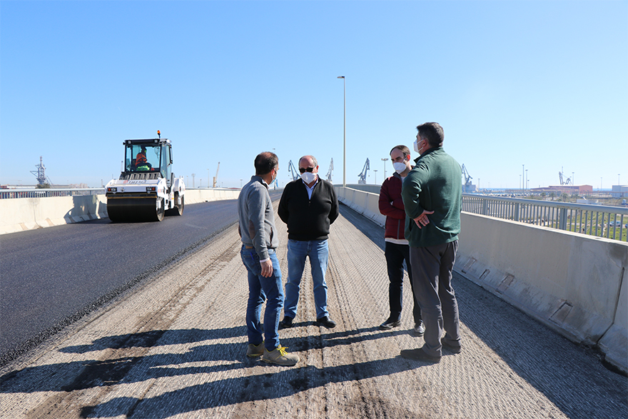 Les obres del pont d'accés al polígon químic acabaran la setmana que ve