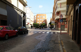 Comienzan las obras de reurbanización de la calle Valencia