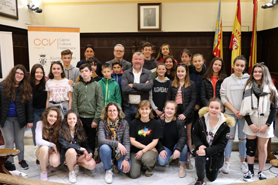 L'Ajuntament de Sagunt rep la visita del professorat i alumnat del Collège Marcel Aymard de Millau