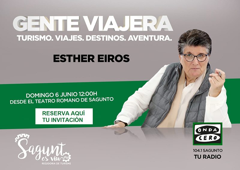 El Teatre Romà de Sagunt serà protagonista de l’emissió d’este diumenge del programa 'Gente Viajera' d’Onda Cero