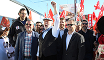 Más de 300 personas reivindican en Sagunto la línea Sagunto-Teruel-Zaragoza y el corredor ferroviario cantábrico-mediterráneo