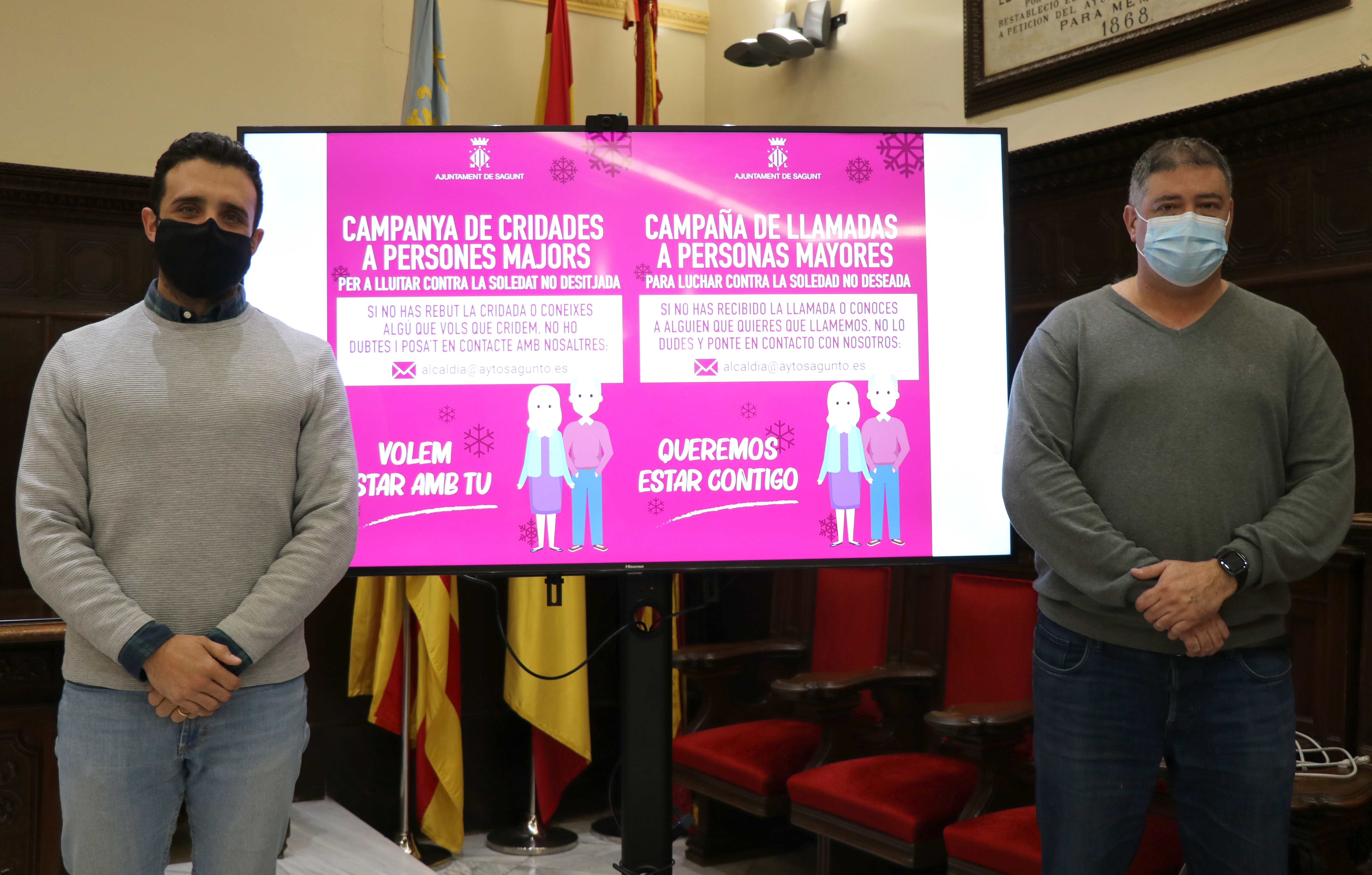 L'Ajuntament de Sagunt contactarà novament amb la població major per a conéixer les seues necessitats i oferir-los ajuda personalitzada
