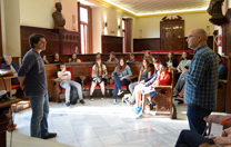 Estudiants de Rovinj han visitat aquest matí l'Ajuntament de Sagunt