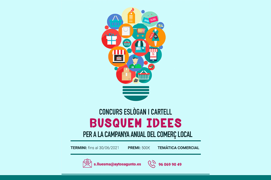 L’Ajuntament convoca un concurs per a dissenyar l'eslògan i la imatge de la Campanya anual de promoció del comerç local 2021