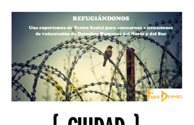 La obra de teatro “Refugiándonos” llega al Casal Jove este sábado 