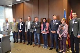 L'alcalde de Sagunt coordina una reunió en la conselleria d'Economia per la inadaptació de la xarxa ferroviària interna actual amb l'ample europeu