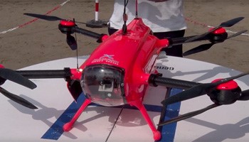 Foto dron de salvamento